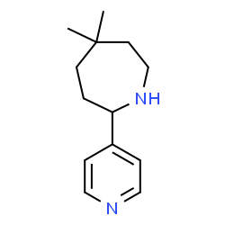 Hexahydro-5,5-dimethyl-2-(4-pyridinyl)-1H-azepine hydrochloride Structure