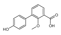 3-(4-hydroxyphenyl)-2-methoxybenzoic acid结构式