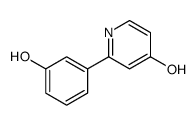 2-(3-hydroxyphenyl)-1H-pyridin-4-one结构式