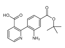 2-(4-((叔丁氧基羰基)氨基)苯基)烟酸结构式