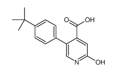 5-(4-tert-butylphenyl)-2-oxo-1H-pyridine-4-carboxylic acid结构式