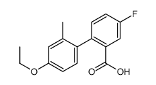 2-(4-ethoxy-2-methylphenyl)-5-fluorobenzoic acid结构式