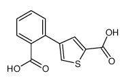 4-(2-carboxyphenyl)thiophene-2-carboxylic acid Structure