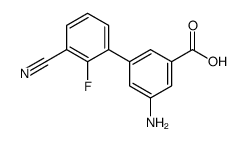 3-amino-5-(3-cyano-2-fluorophenyl)benzoic acid结构式