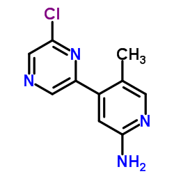 4-(6-Chloro-2-pyrazinyl)-5-methyl-2-pyridinamine Structure