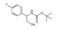 [1-(4-fluoro-phenyl)-2-hydroxy-ethyl]-carbamic acid tert-butyl ester Structure