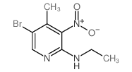 5-Bromo-N-ethyl-4-methyl-3-nitropyridin-2-amine Structure