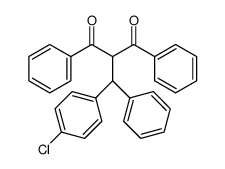 2-((4-chlorophenyl)(phenyl)methyl)-1,3-diphenylpropane-1,3-dione结构式