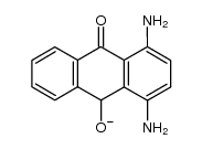 1,4-diamino-10-oxo-9,10-dihydroanthracen-9-olate结构式