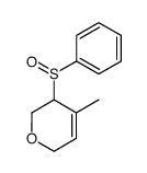 4-Methyl-5-phenylsulfinyl-5,6-dihydro-2H-pyran结构式