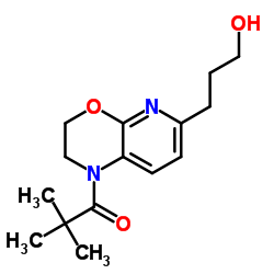 1-[6-(3-Hydroxypropyl)-2,3-dihydro-1H-pyrido[2,3-b][1,4]oxazin-1-yl]-2,2-dimethyl-1-propanone结构式