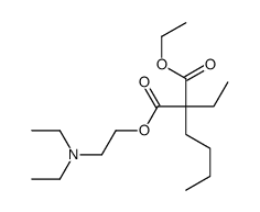 1-O-[2-(diethylamino)ethyl] 3-O-ethyl 2-butyl-2-ethylpropanedioate结构式