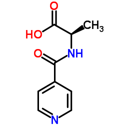 N-Isonicotinoyl-D-alanine Structure