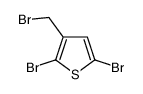 2,5-dibromo-3-(bromomethyl)thiophene结构式