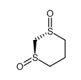 trans-1(RS)-3(RS)-1,3-Dithiane 1,3-dioxide结构式