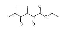 (3-methyl-2-oxocyclopentyl)-oxoacetic acid ethyl ester Structure