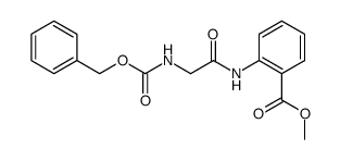 2-(2-benzyloxycarbonylamino-acetylamino)-benzoic acid methyl ester结构式