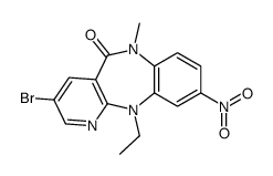 3-bromo-11-ethyl-6-methyl-9-nitropyrido[3,2-c][1,5]benzodiazepin-5-one Structure