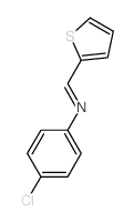 Benzenamine,4-chloro-N-(2-thienylmethylene)- structure