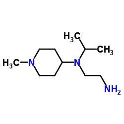 N-Isopropyl-N-(1-methyl-4-piperidinyl)-1,2-ethanediamine结构式
