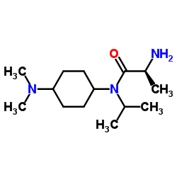 N-[4-(Dimethylamino)cyclohexyl]-N-isopropyl-L-alaninamide Structure