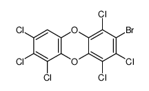 2-bromo-1,3,4,6,7,8-hexachlorodibenzo-p-dioxin Structure