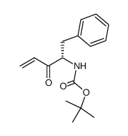 ((S)-1-Benzyl-2-oxo-but-3-enyl)-carbamic acid tert-butyl ester Structure