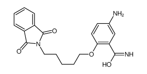 5-amino-2-[5-(1,3-dioxoisoindol-2-yl)pentoxy]benzamide结构式
