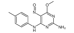 4-methoxy-5-nitroso-N6-(p-tolyl)pyrimidine-2,6-diamine Structure