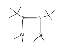 1,4-di-tert-butyl-2,2,3,3-tetramethyl-1,2,3,4-azadisilaboretidine Structure