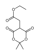ethyl 2-(2,2-dimethyl-4,6-dioxo-1,3-dioxan-5-yl)acetate Structure