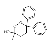 3-methyl-6,6-diphenyl-1,2-dioxan-3-ol结构式