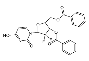 2',2'-二氟-2'-脱氧尿苷3',5'-二苯甲酸酯结构式