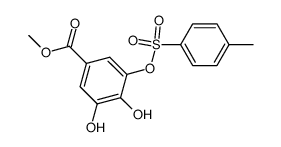 Methyl 3-[(4-methyl-phenyl)-sulfonyloxy]-4,5-dihydroxy benzoate Structure