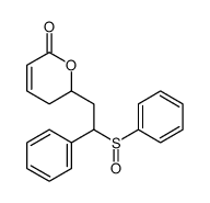 2-[2-(benzenesulfinyl)-2-phenylethyl]-2,3-dihydropyran-6-one结构式