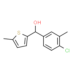 4-CHLORO-3-METHYLPHENYL-(5-METHYL-2-THIENYL)METHANOL结构式