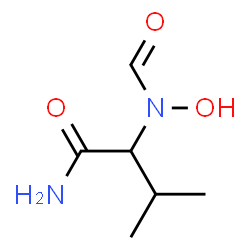 Formohydroxamic acid,N-(1-carbamoyl-2-methylpropyl)- (8CI) Structure