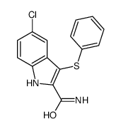 5-chloro-3-phenylthioindole-2-carboxamide structure