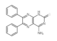 2(1H)-Pteridinethione,4-amino-6,7-diphenyl-结构式