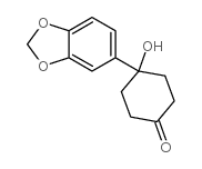 4-Benzo[1,3]dioxol-5-yl-4-hydroxycyclohexanone structure