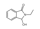 2-ethyl-3-hydroxy-1,3-dihydro-2H-isoindol-1-one结构式