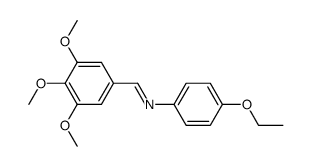 4-ethoxy-N-(3,4,5-trimethoxybenzylidene)aniline Structure