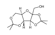 bis-O-(1-methylethylidene)-β-D-Fructofuranose Structure