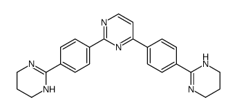 2,4-bis[4-(1,4,5,6-tetrahydropyrimidin-2-yl)phenyl]pyrimidine结构式