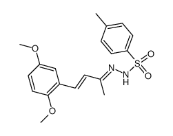 trans-1-(2,5-dimethoxyphenyl)-2-buten-3-one tosylhydrazone Structure