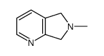 6,7-Dihydro-6-methyl-5H-pyrrolo[3,4-b]pyridine结构式