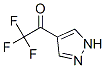 2,2,2-Trifluoro-1-(1H-pyrazol-4-yl)ethanone Structure