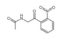 N-(2-nitro-phenacyl)-acetamide结构式