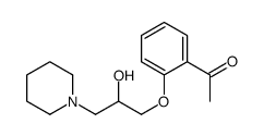 1-[2-(2-hydroxy-3-piperidin-1-ylpropoxy)phenyl]ethanone结构式