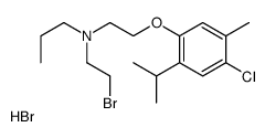 N-(2-bromoethyl)-N-[2-(4-chloro-5-methyl-2-propan-2-ylphenoxy)ethyl]propan-1-amine,hydrobromide结构式